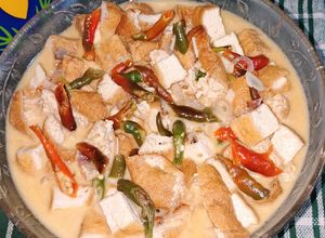 Foto resep Tahu Santan Cabe Hijau Keriting