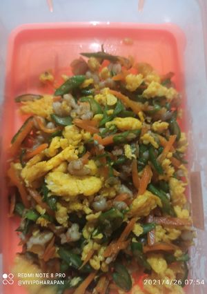 Foto resep Orak arik udang telur mpasi 11 bulan +