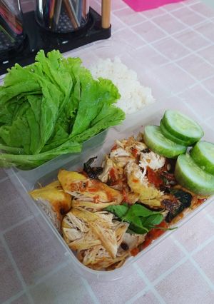 Foto resep EAT CLEAN Day 2 (ayam penyet)