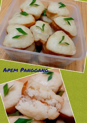 Foto resep Apem Panggang (Tepung Beras+Tape Singkong+Kelapa Parut)
