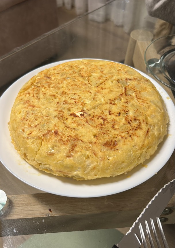 Una foto de Tortilla súper jugosa de queso de cabra