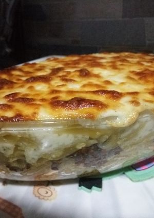 صورة لوصفة مكرونه بالبشاميل