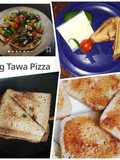 Vega pan tawa bread pizza