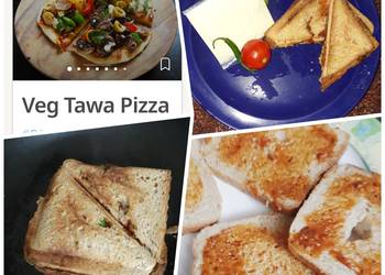 Easiest Way to Make Perfect Vega pan tawa bread pizza