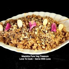 A picture of Broken Wheat Fada Lapsi Gujarati Sweets.
