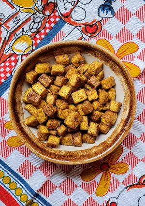 Una foto de Tofu al curry 🌱