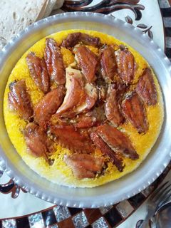 عکسی از دستور 😋💖تهچین مرغ خوشمزه ی من 😋💞