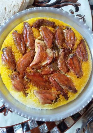 عکسی از دستور 😋💖تهچین مرغ خوشمزه ی من 😋💞