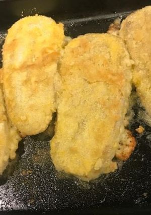 Una foto de TORTAS DE BERENJENA 🍆 EMPANIZADAS