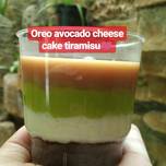 Oreo avocado cheese cake tiramisu