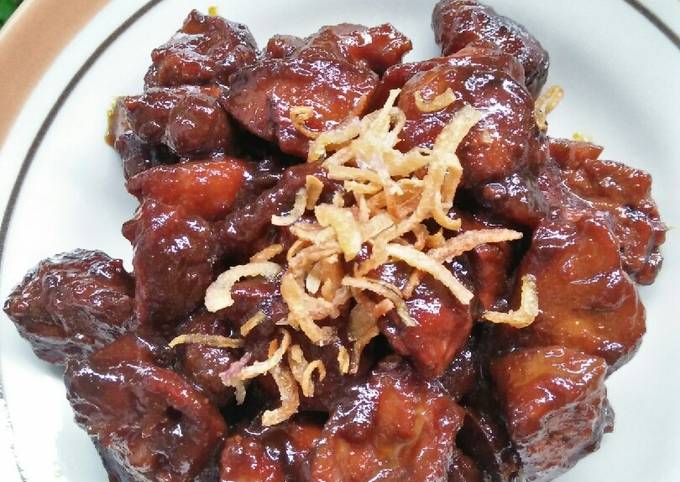 Semur Hati dan Ampela Ayam