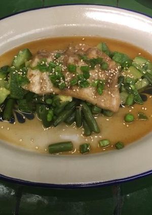 Una foto de Pescado asiático
