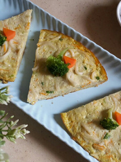 Foto resep Broccoli Noodle Pizza