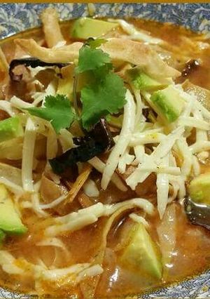 Una foto de Sopa de tortilla