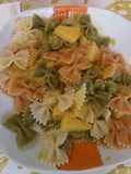 Farfalle al curry de manzana y limon