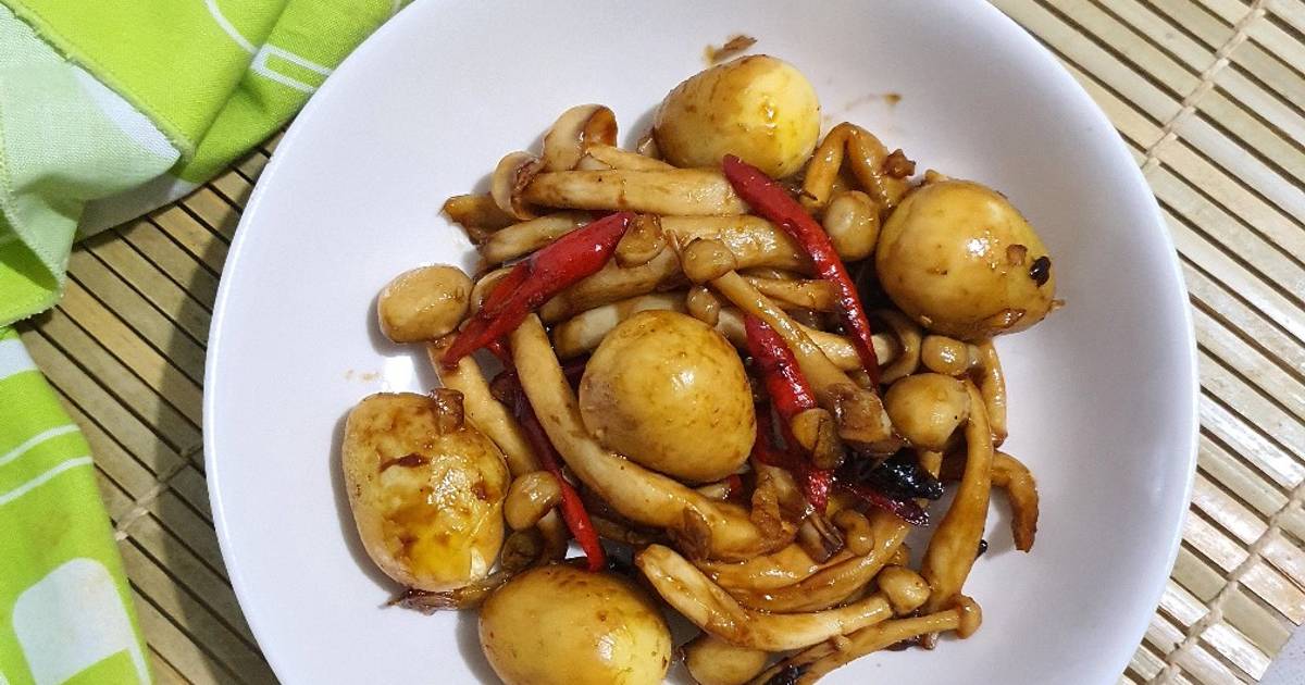 Resep Jamur shimeji saus teriyaki pedas ala fe oleh CIA Febri Cookpad