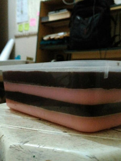 Foto resep Pudding Lapis Coklat Strawberry
