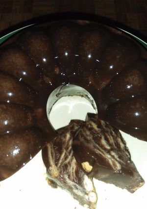 Foto resep Puding crackers dark chocolate