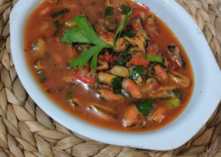 Resep Kerang hijau saus Padang Anti Gagal