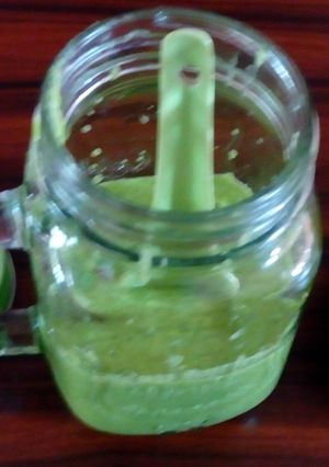 A picture of Kairi ka Chutney(raw mango chutney).
