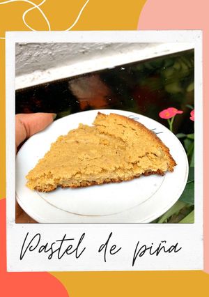 Una foto de PASTEL DE PIÑA SALUDABLE 🍍