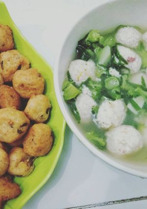 Foto resep Sup bola tahu kornet keju mpasi