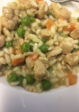 Sertéshús rizottó recept fotója