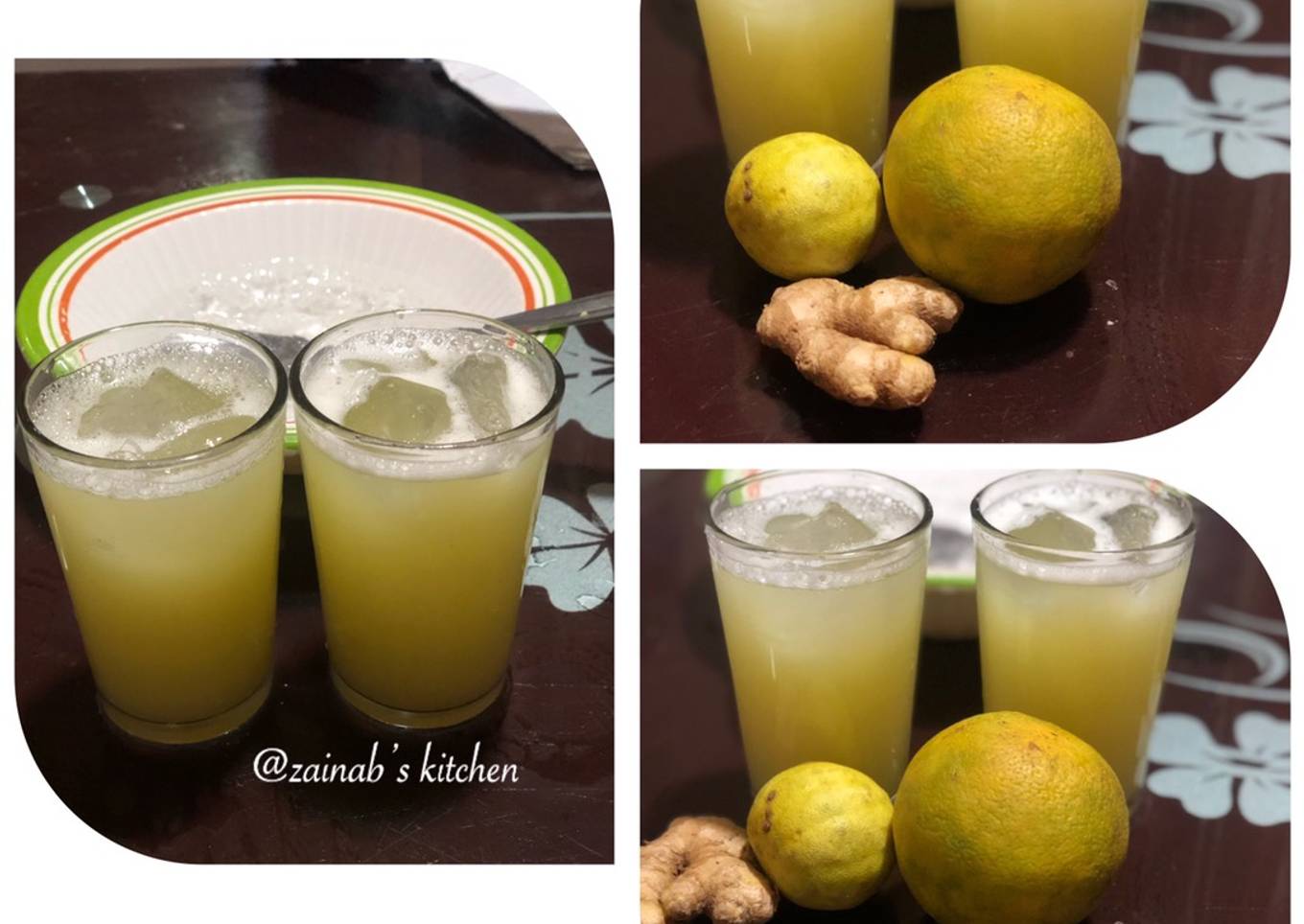 Orange ginger drink🍋🍊