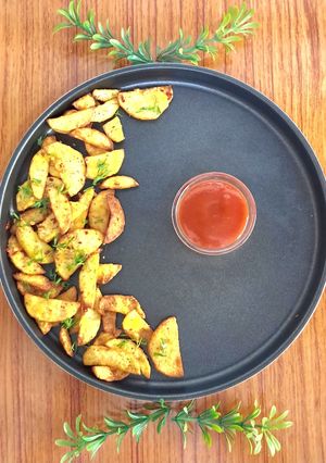 A picture of Crispy Potatoes- quick snacks.