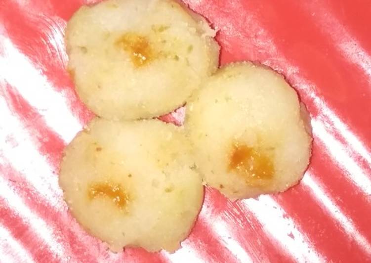 Boiled potato salty balls