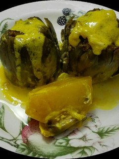 Una foto de Alcachofas rellenas
