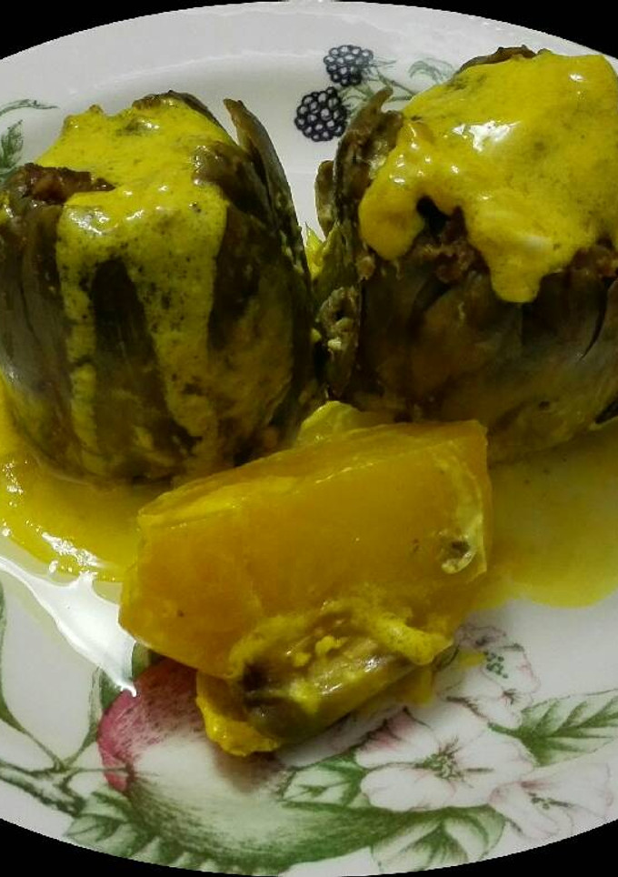 Una foto de Alcachofas rellenas