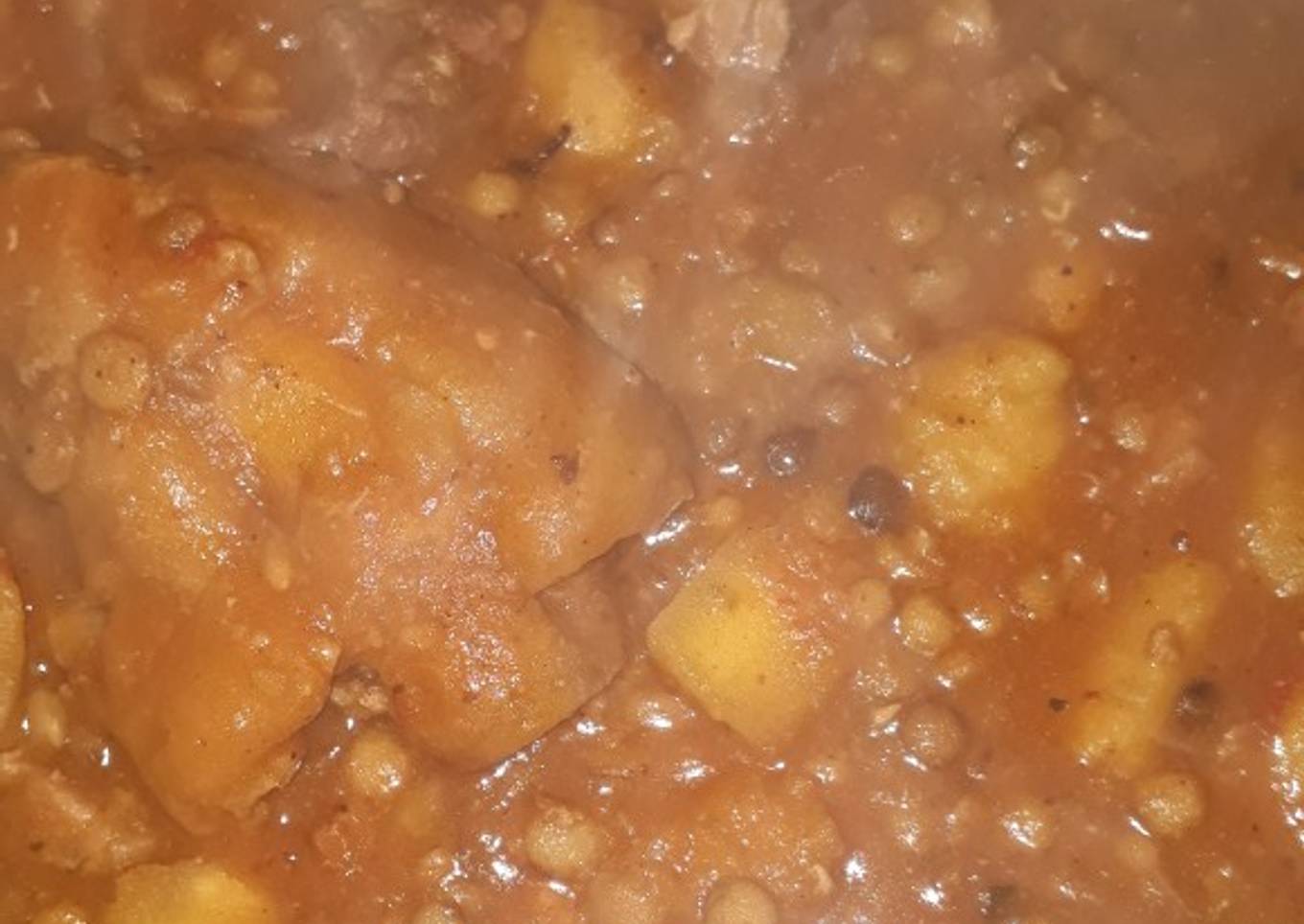 Guiso de lentejas potentoso