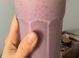 Foto de Batido de Banana e Amora