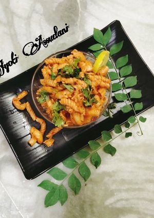 A picture of Masala pasta.