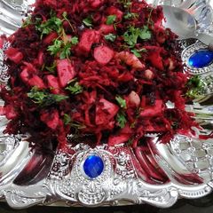 A picture of Healthy Apple Beetroot Dates Salad.