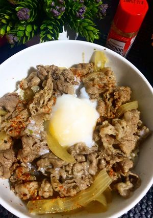 Foto resep Beef bowl Yoshinoya (gyudon)
