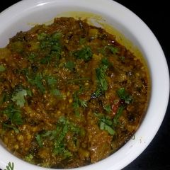 A picture of Baingan ka Bharta.