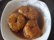Una foto de picarones sin levadura