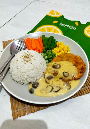 Foto resep Steak Tempe Mushroom Sauce