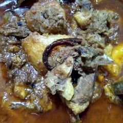 Mutton curry in Bengali style A picture of Mutton curry in Bengali style.