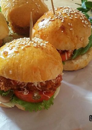 Foto resep Burger nugget keju #pr_adakejunya