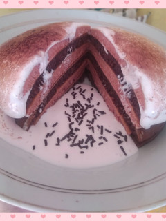 Foto resep Chocolate Pink Pancake