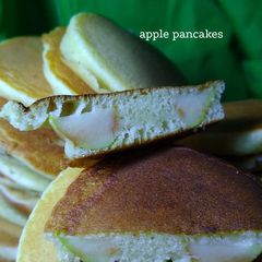 A picture of Apple Pancakes for Breakfast.