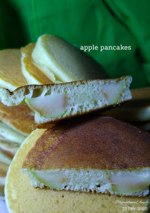 A picture of Apple Pancakes for Breakfast.