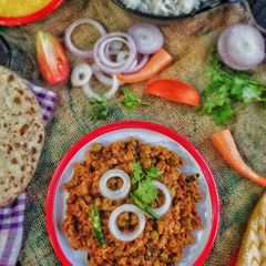 A picture of Veg Keema Masala.