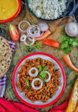 A picture of Veg Keema Masala.