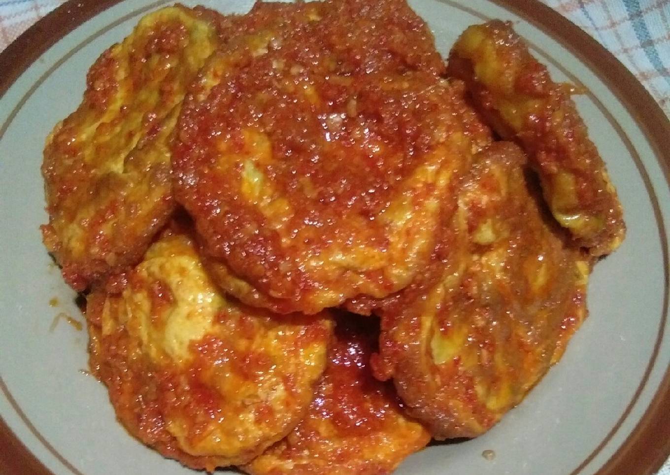 Balado Telur Dadar