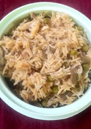 A picture of Vegetable pulao.