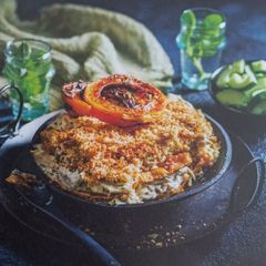 A picture of Butternut and Chicken Bake.